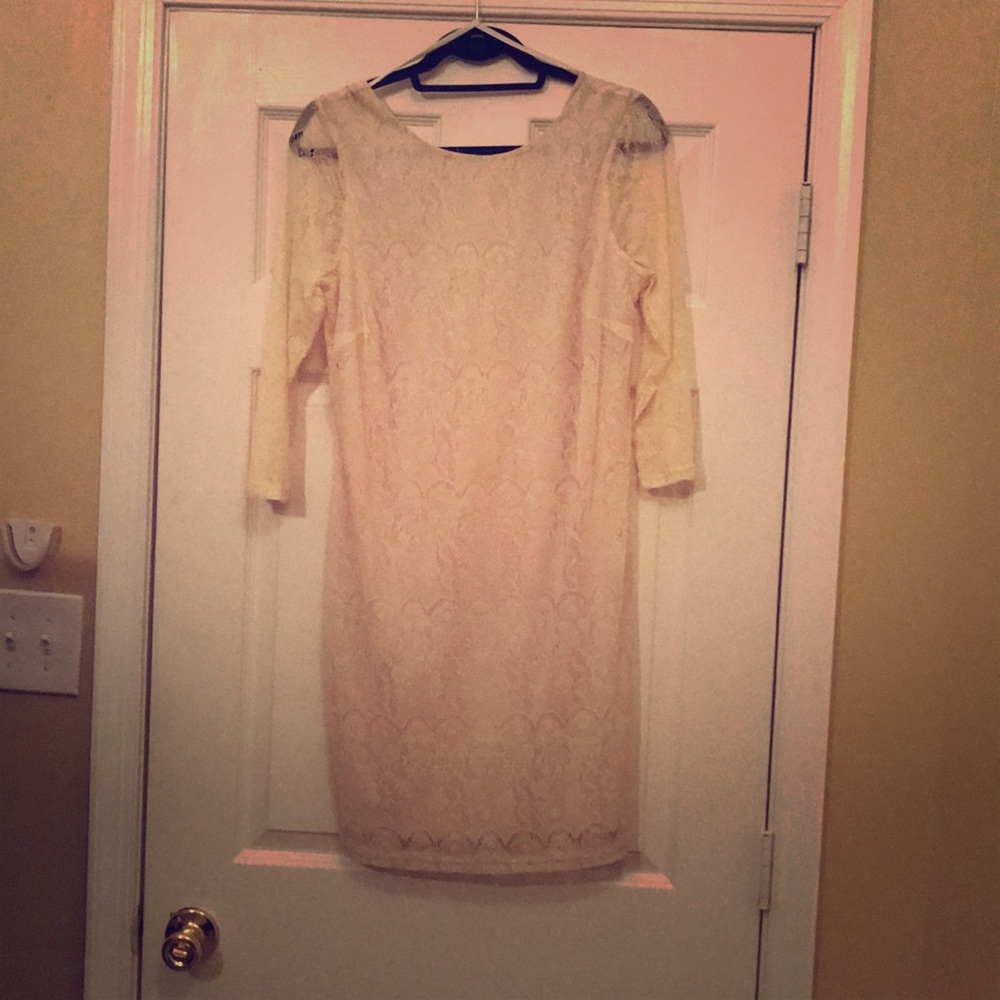 Cream mini Dress